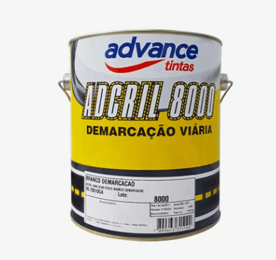 Tintas Para Demarcação Preto Adcril 3,6L - Advance
