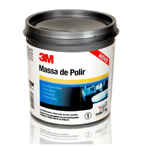 MASSA DE POLIR Nº2 BASE ÁGUA - 1KG 3M