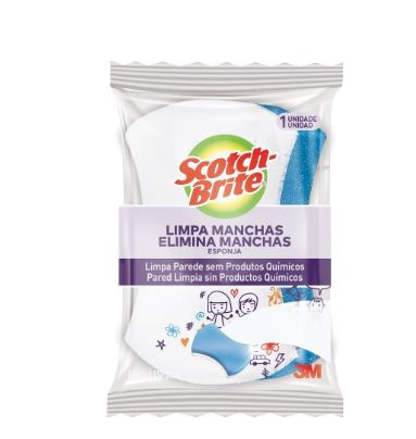 Esponja Magica Scotch Brite Branca/Azul - 3M