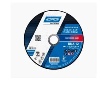 Disco Corte Fino 4,5X1,0MM BNA 12 - Norton