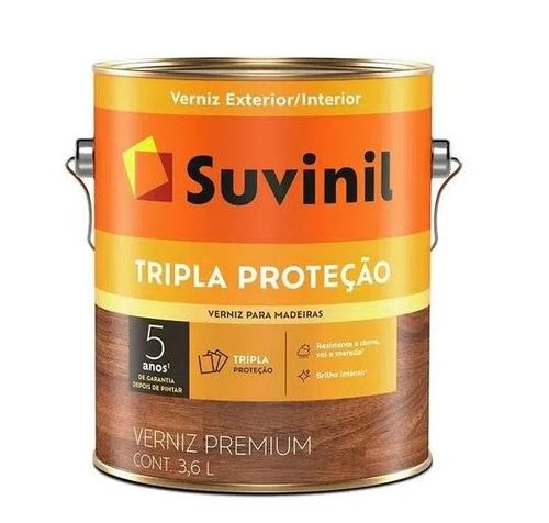 Verniz Natural Brilhante Tripla Proteção 3,6L Suvinil