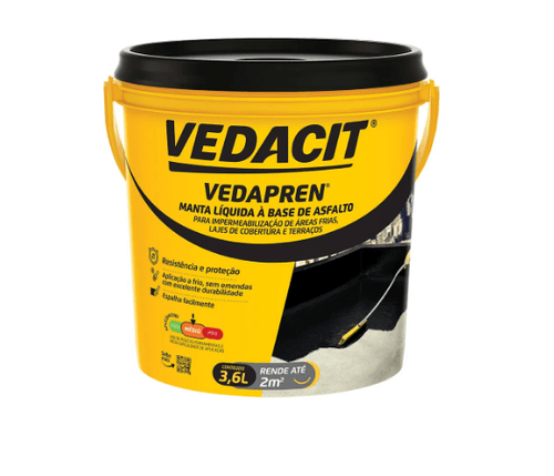 Vedapren Preto 3,6L - Vedacit