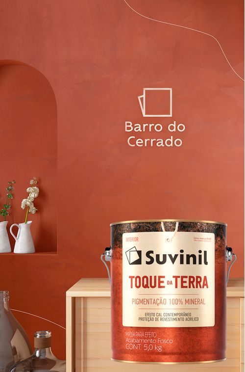 Massa para Efeito Toque da Terra Barro do Cerrado  5KG Suvinil.