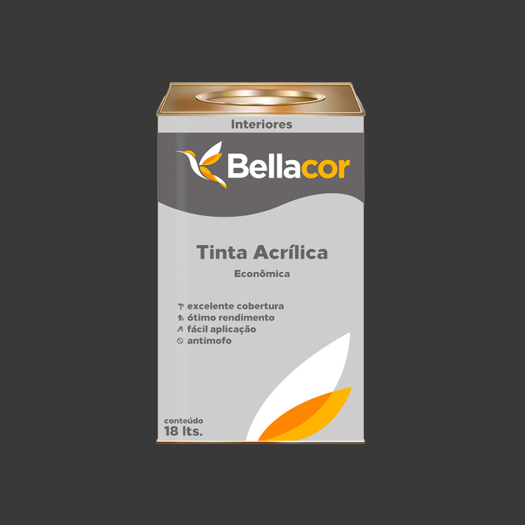 Tinta Acrílica Econômica Brasinil Vinil-Acril Fosca Pro - 18