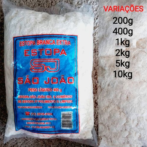 Estopa Extra P/ Polimento 400G - Estopas São João