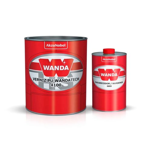 VERNIZ PU 4100 KIT 4100+3093 - 900ML WANDA