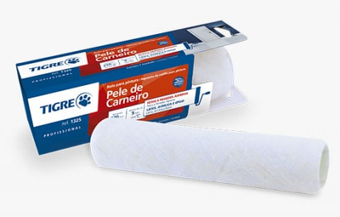 Rolo Lã Carneiro 1325 23CM - Tigre