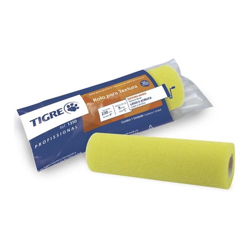 Rolo Amarelo P/ Textura 1350 23CM - Tigre