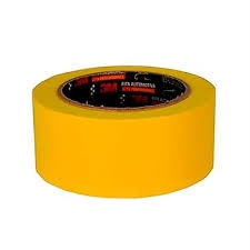 Fita Crepe 48MM X 40M  Amarela  Alta Perf. - 3M