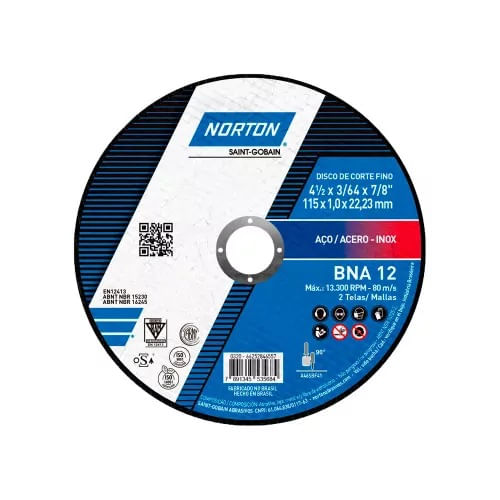 Disco Corte 115X3X22 - Norton