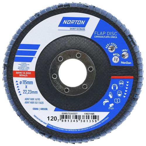 Disco Flap 120 115x22mm R822 - Norton
