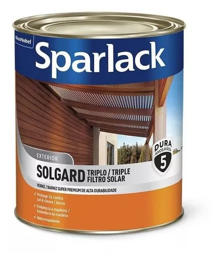 Verniz Solgard Triplo Brilho Mogno 900ml - Sparlack