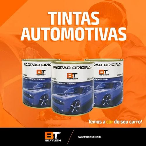 Tinta Automotiva Base Poliéster Verde Emerald Fiat99 900ML - BT Refinish