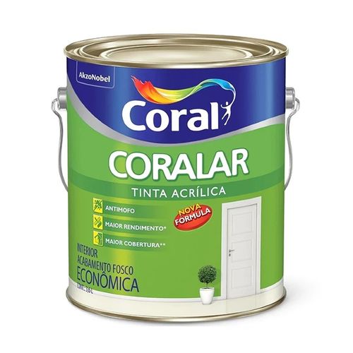 Tinta Fosco Gelo 3,6L. Coralar Coral