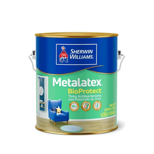 Tinta Antimofo  Semi-Acetinada Branco Metalatex Bioprotec 3,2L - Sherwin Williams