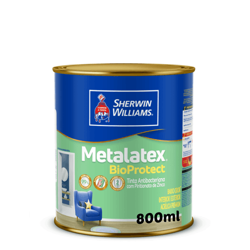Tinta Antimofo  Semi-Acetinada Branco Metalatex Bioprotec 800Ml - Sherwin Williams