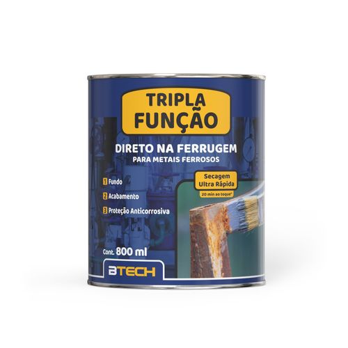 Esmalte Sintetico Brilhante Cinza N6.5 tripla Função 800ml. Btech