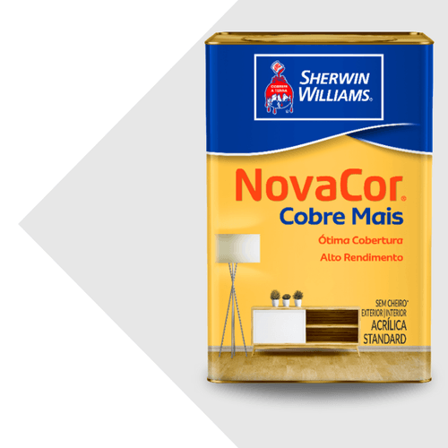 TIinta Acrilica Fosca Branco Cobre Mais Novacor Sherwin Williams 18l.