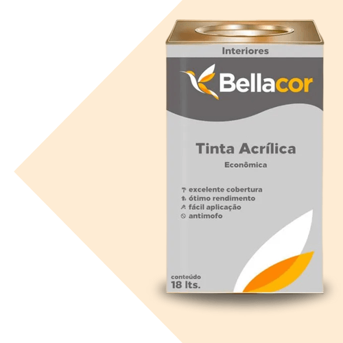 Tinta Acrílica Fosca Econômica Perola 18L Bellacor