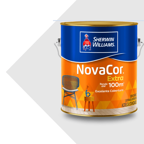 TINTA ACRÍLICA FOSCA NOVACOR BRANCO - 3,6L SHERWIN  WILLIAMS