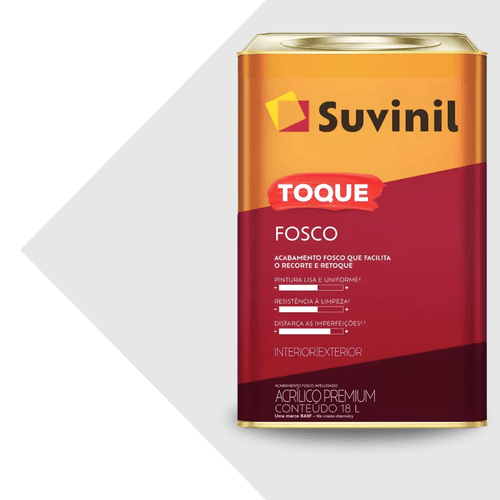 Tinta Acrilica Toque Fosco Branco 18L Suvinil
