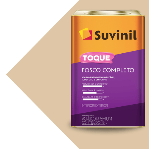 Tinta Acrilica Toque Fosco Completo Areia 18L Suvinil