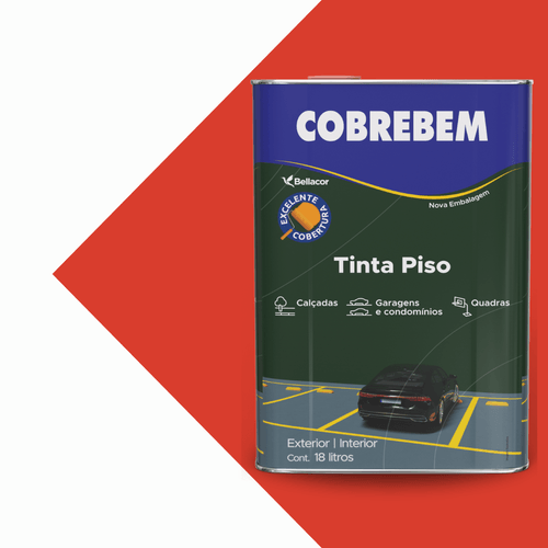 Tinta Piso Cobrebem Vermelho 18L Bellacor