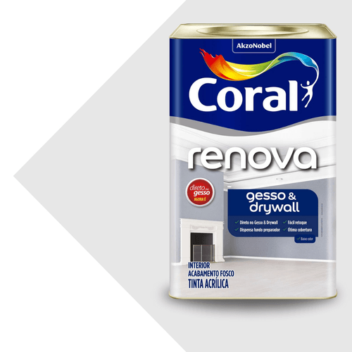 Tinta Coral Para Gesso 18L - Branco