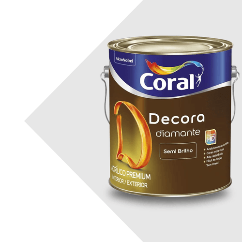 ACR SEMI BRILHO BRANCO DECORA DIAMANTE 3,6L. CORAL