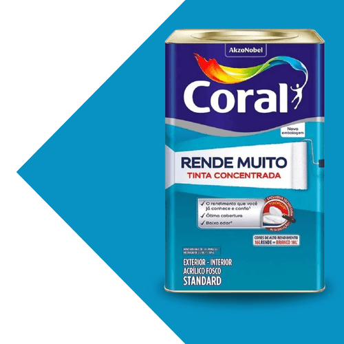 Tinta Fosco Oceano Rende Muito 16L. Coral