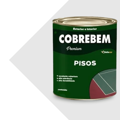 Tinta Para Piso Branco 900ml - Bellacor