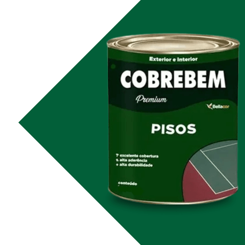 Tinta Para Piso Verde 900ml - Bellacor