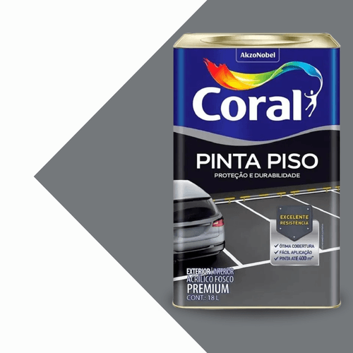 PISO CINZA MEDIO CORAL 18L.