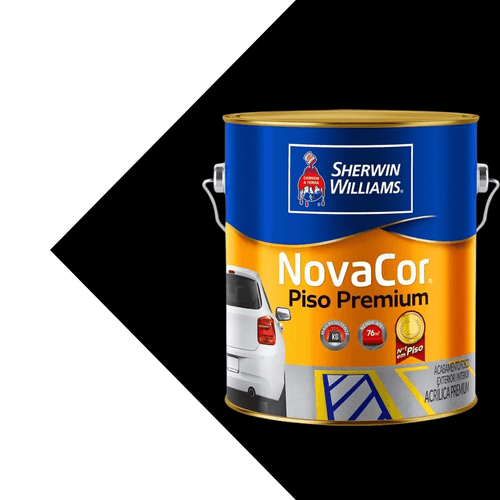TINTA PISO NOVACOR PRETO - 3,6L SHERWIN WILLIAMS