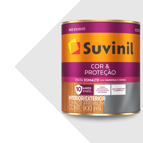 Suvinil Esmalte Sintético Brilhante Cor & Proteção 900ml - Branco