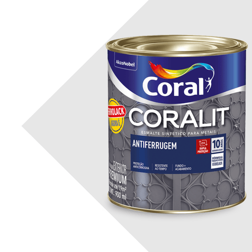 Ferrolack Antiferrugem Coralit Branco 900ml Coral