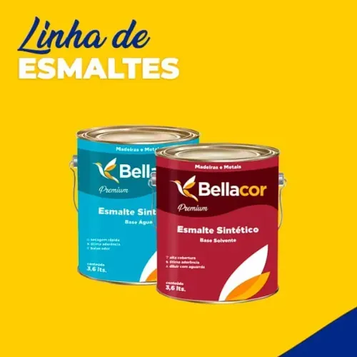 Esmalte Sintético Brilhante Preto 3,6L - Bellacor