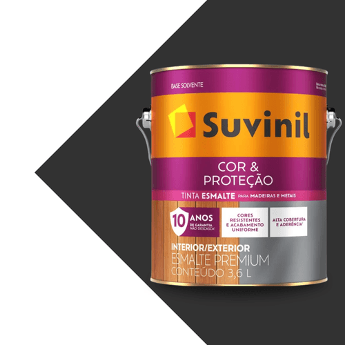 Esmalte Sintético Brilhante Cinza Escuro Cor & Proteção 3,6L Suvinil