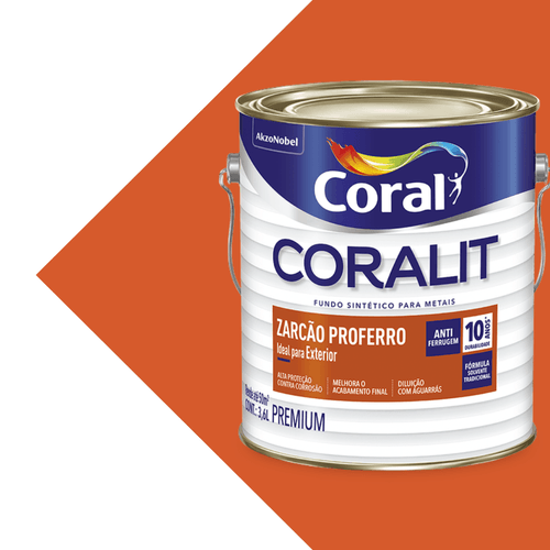 Zarcão Coralit 3,6L Coral