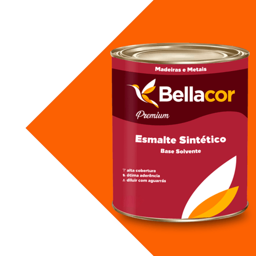Esmalte Sintético Brilhante Laranja 900ml - Bellacor