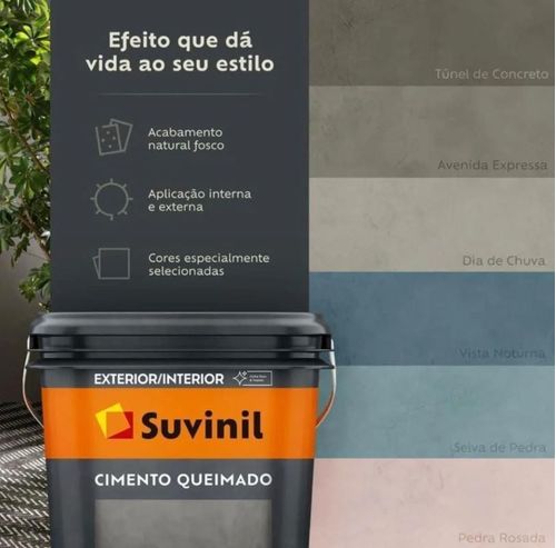 Cimento Queimado Dia de Chuva 5kg Suvinil