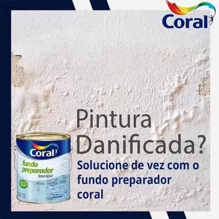 Fundo Preparador De Paredes Base Água 3,6L - Coral