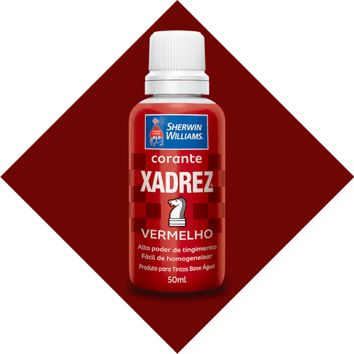 Corante Vermelho Xadrez 50ml - Sherwin Williams