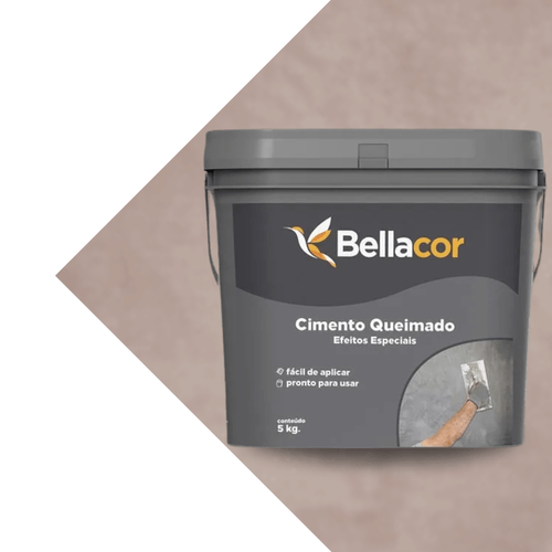Cimento Queimado Pedra Rosada 5kg Bellacor