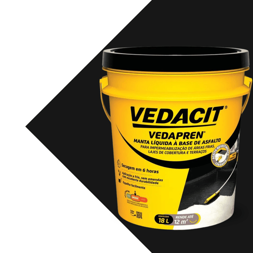 Vedapren Preto 18L - Vedacit