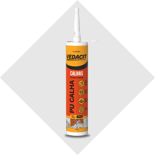 Selante PU Para Calhas Aluminio 360GR Vedacit