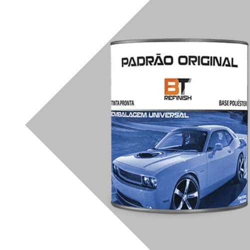 Tinta Automotiva Base Poliéster Prata Polaris II GM07 900ml Bt Refinish
