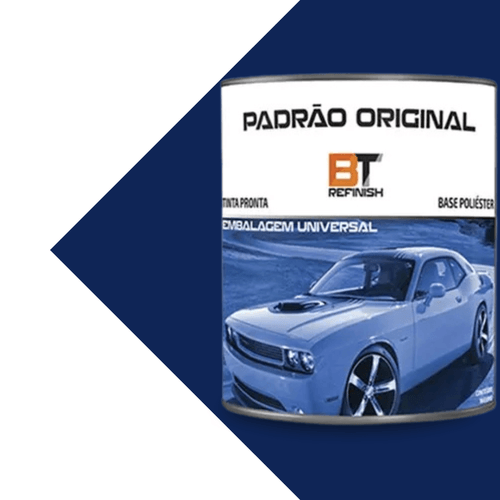 TINTA AUTOMOTIVA BASE POLIÉSTER AZUL SANTIAGO FIAT 96 - 900ML BRAZILIAN