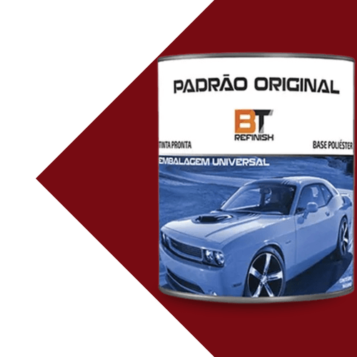 Tinta Automotiva Base Poliéster Vermelho Per Fiat88 900ML - BT Refinish
