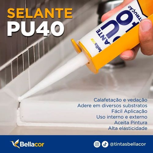 Selante PU40 400GR Branco - Bellacor
